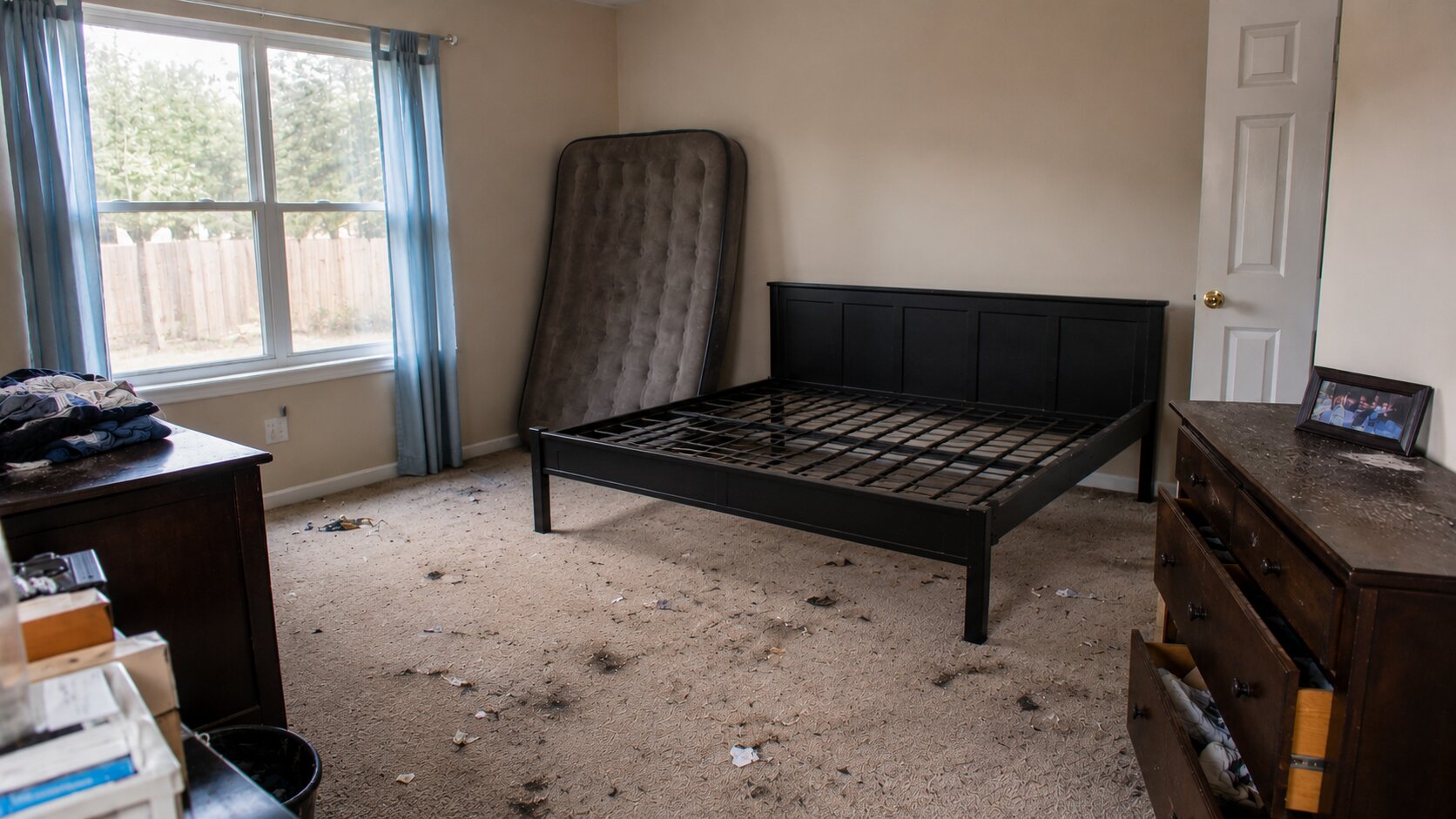 Bedroom Cleanout — before
