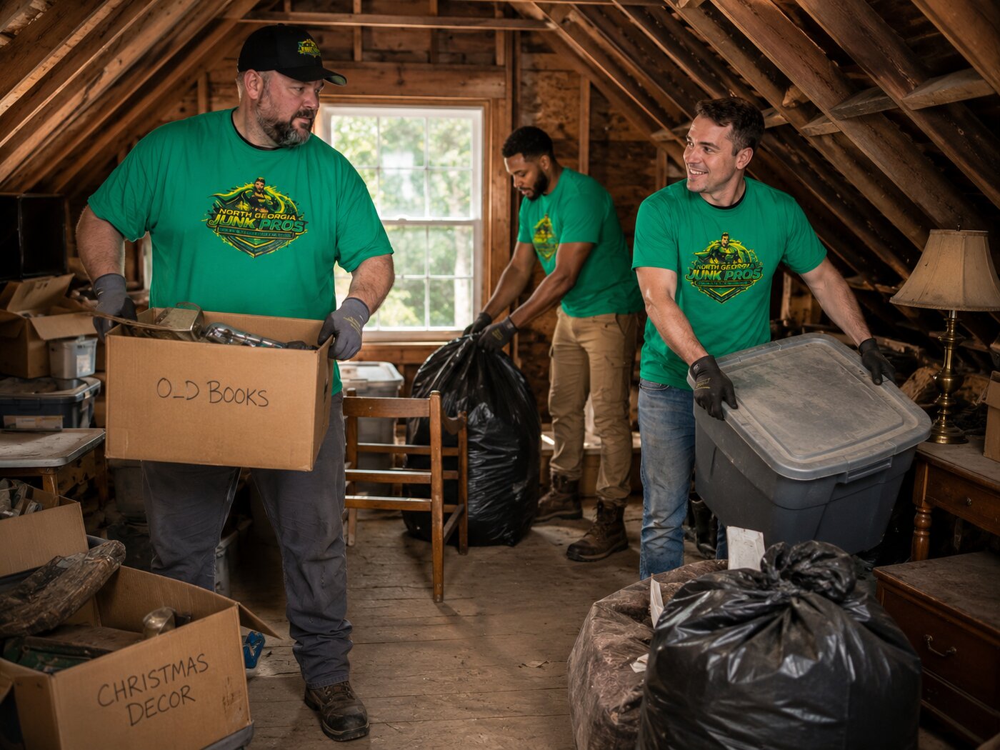 North Georgia Junk Pros crew at work