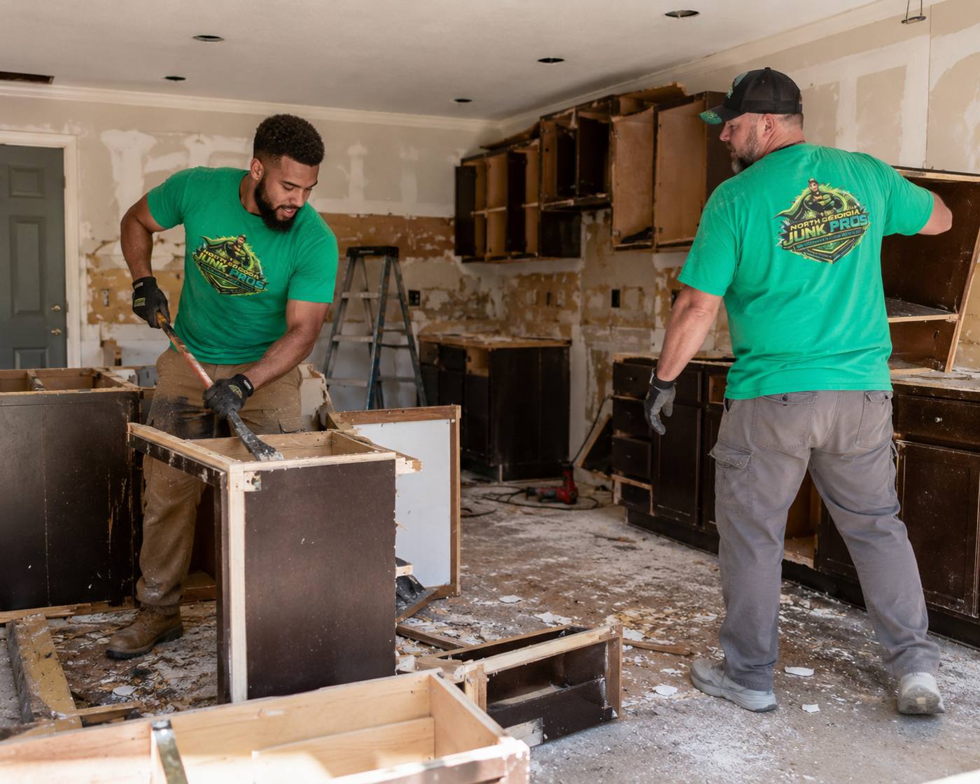 North Georgia Junk Pros crew at work
