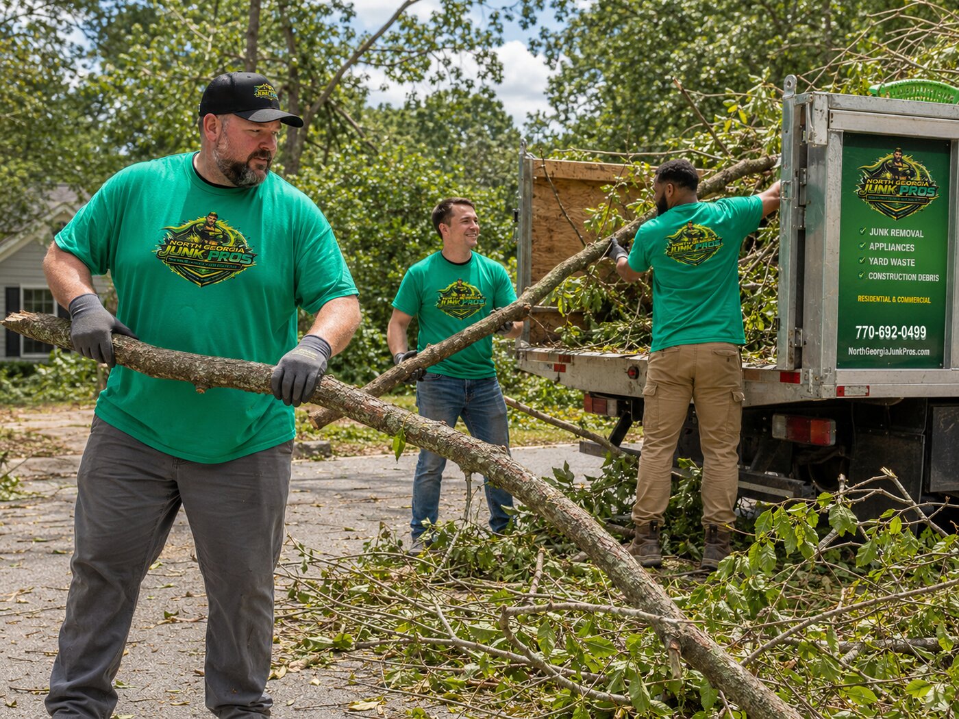 North Georgia Junk Pros crew at work